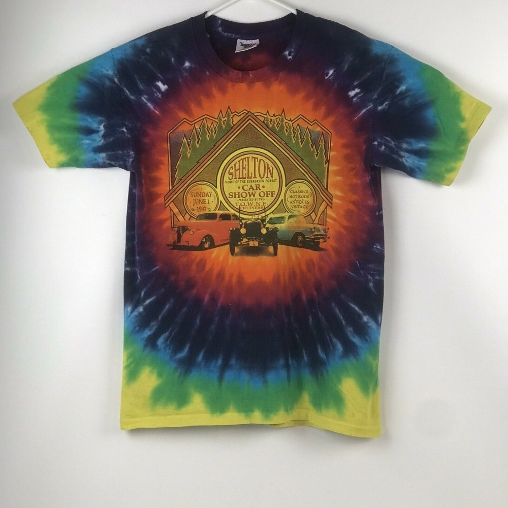 90’s Shelton Car Show Off Cruisers Tie Dye Shirt